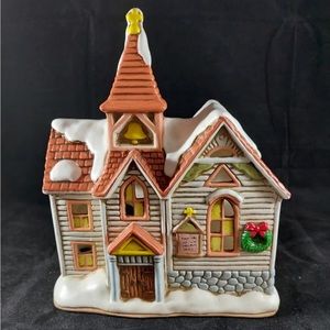 Lefton Colonial Village Friendship Chapel Lighted Church - 06334 -1987